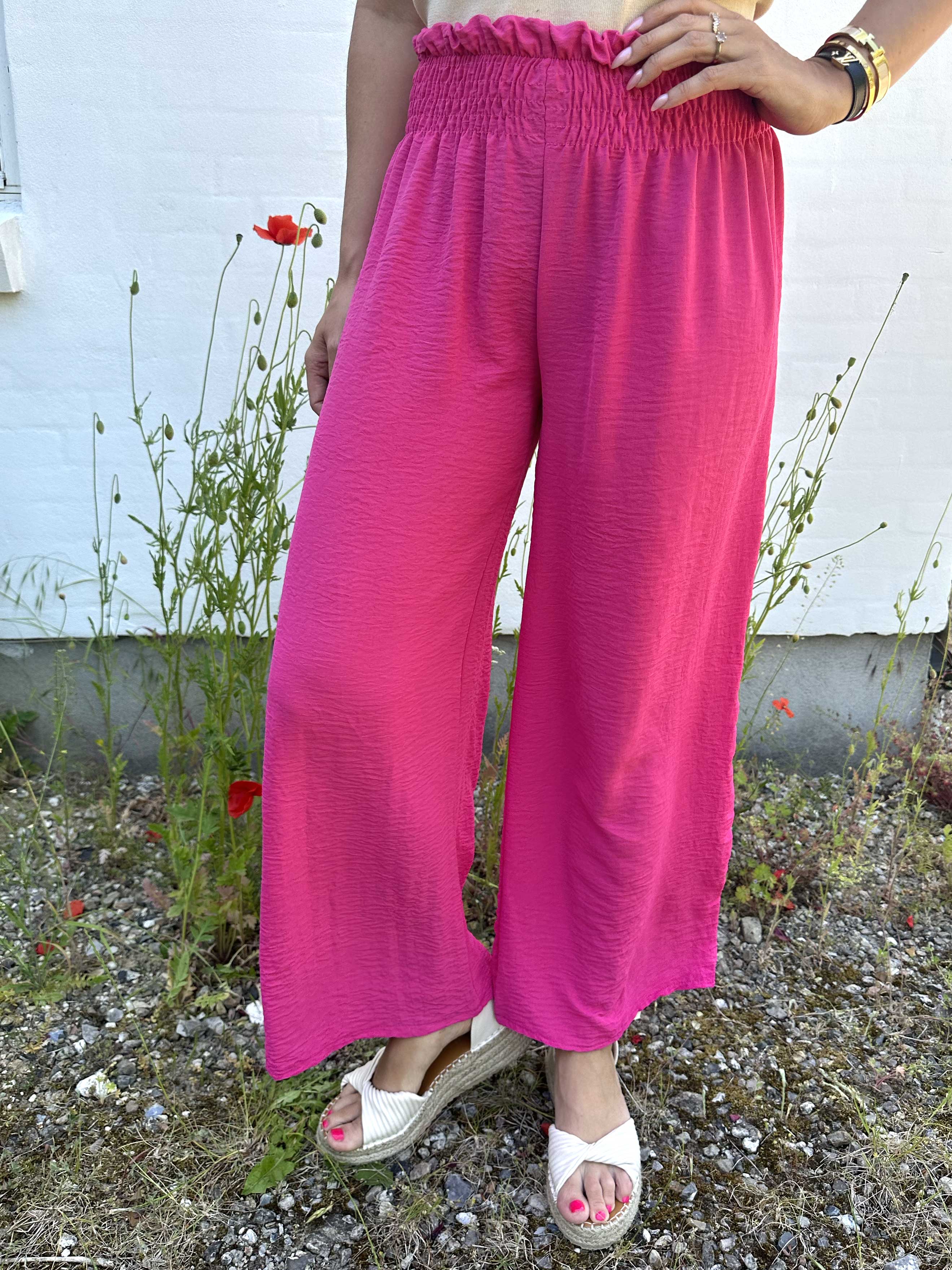 Signe - Løse bukser med elastikkant i livet